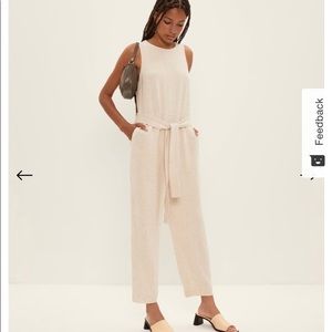 FRANK AND OAK linen blend jumpsuit